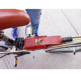 LEATHER WINE HOLDER TO BE STRAPPED ONTO BICYCLE