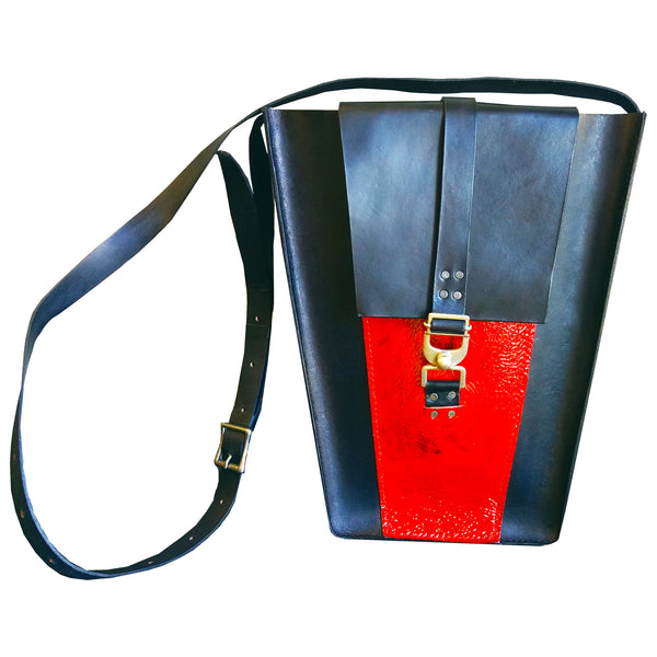Black and Red Leather Bag