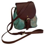 Turquoise Leather Purse